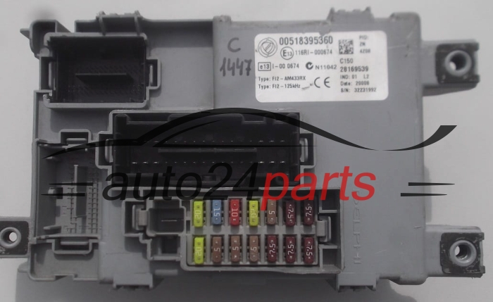 Centralina de comando do sistema confort  FIAT ALFA LANCIA 00518395360, 28169539 