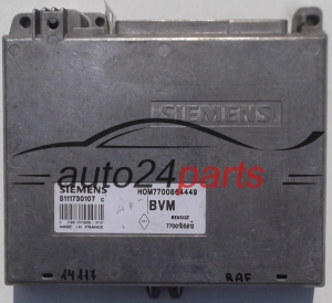KOMPUTER STEROWNIK SILNIKA RENAULT CLIO 1.2, SIEMENS S111730107 C, S111730107C, HOM7700864449, 7700864449 - 