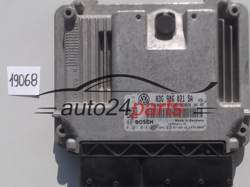 Centralina do motore SEAT LEON 1.9 TDI BOSCH 0281014256 03G906021SA 03G906021AN EDC16U34
