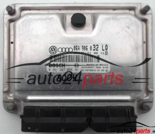 ECU ENGINE CONTROLLER VW VOLKSWAGEN GOLF 1.8 T BOSCH 0261207956, 0 261 207 956, 06A906032LQ, 06A 906 032 LQ 