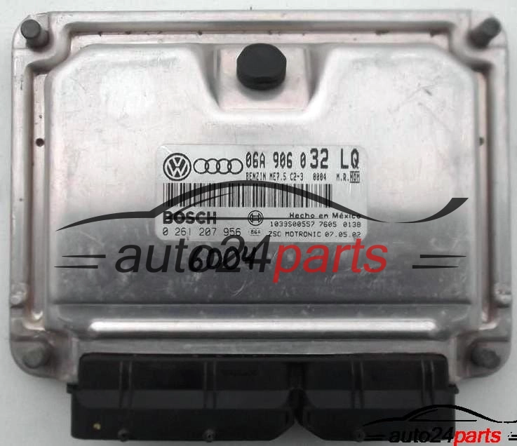 ECU ENGINE CONTROLLER VW VOLKSWAGEN GOLF 1.8 T BOSCH 0261207956, 0 261 207 956, 06A906032LQ, 06A 906 032 LQ 