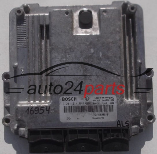 Μονάδα Ελέγχου Κινητήρα RENAULT TRAFIC 2.0 DCI BOSCH 0 281 014 648,  8200666516