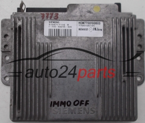 ECU ENGINE CONTROLLER RENAULT LAGUNA 2 1.9 DCI, S103717116 R, S103717116R, HOM7700100603, 7700106185