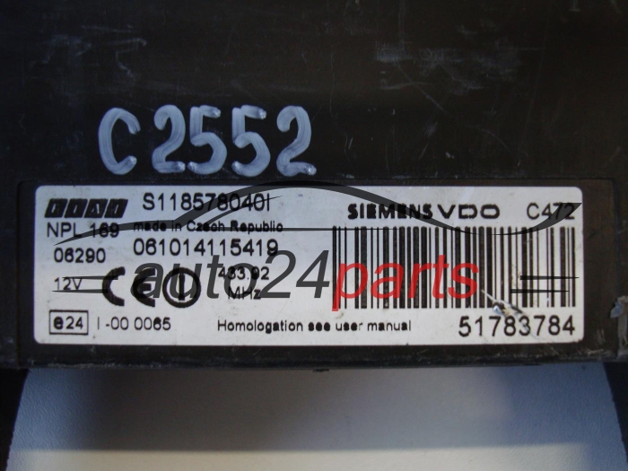 BSI FIAT PANDA 51783784, S118578040I