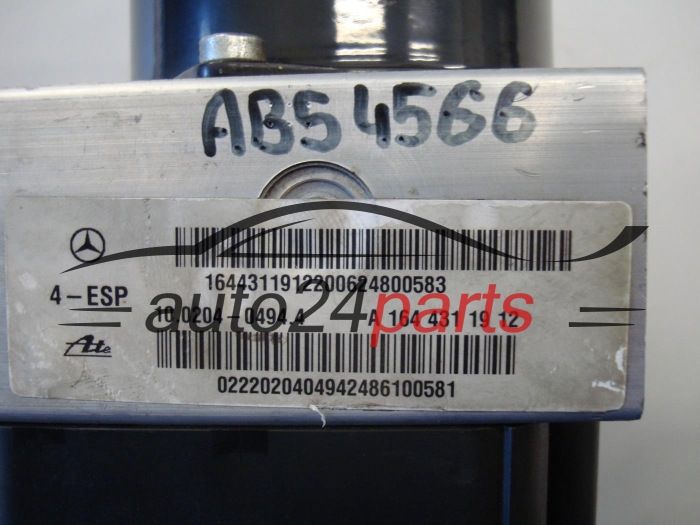 Αντλία αβς MERCEDES BENZ A1644311912, A 164 431 19 12, A2515450832, 10.0925-1559.3, 10092515593