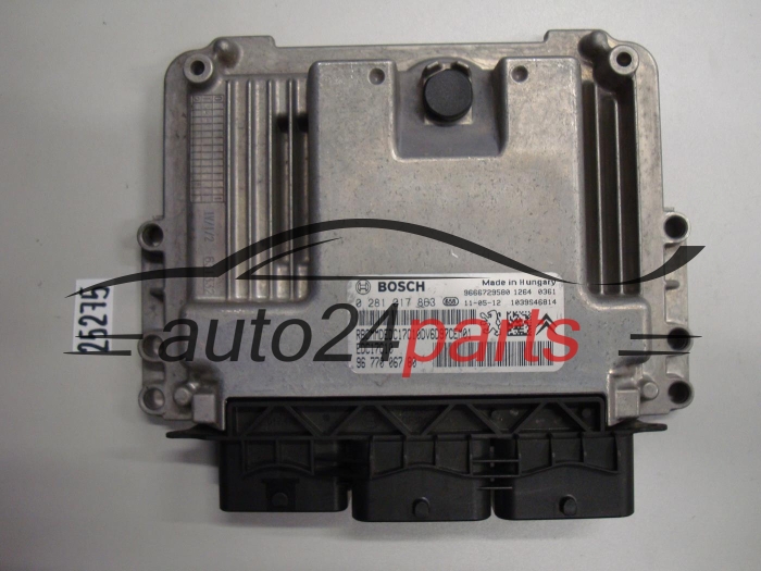 KOMPUTER STEROWNIK SILNIKA CITROEN PEUGEOT BOSCH 0281017863, 0 281 017 863, 9677006780