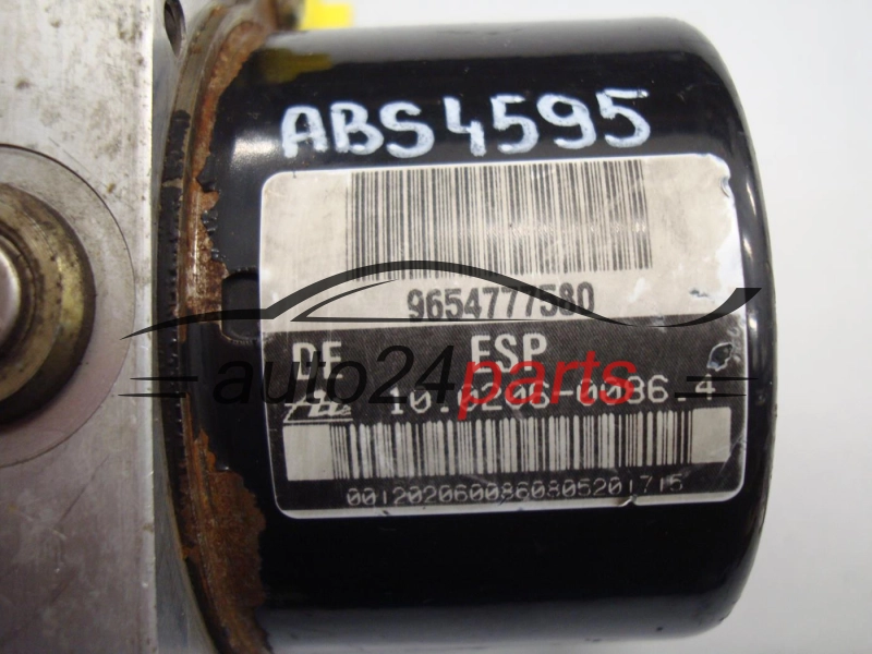 CITROEN 9654777580, 10.0960-1153.3, 10096011533
