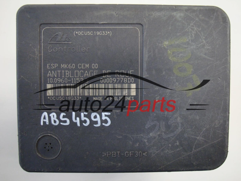 CITROEN 9654777580, 10.0960-1153.3, 10096011533