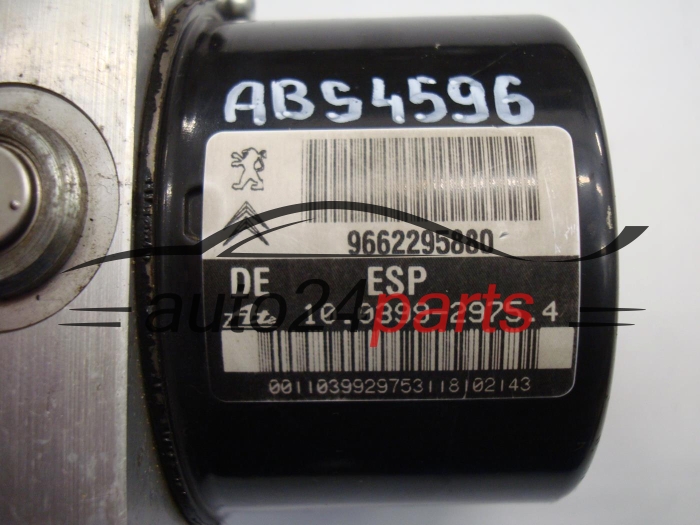 PEUGEOT 9662295880, 10.0960-1187.3, 10096011873