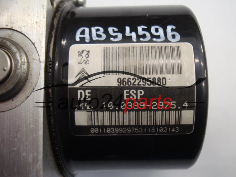 PEUGEOT 9662295880, 10.0960-1187.3, 10096011873