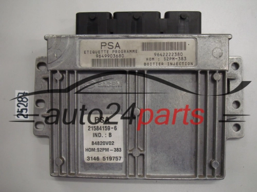 KOMPUTER STEROWNIK SILNIKA CITROEN C3 Sagem 21584159-6, 215841596, 9649903680