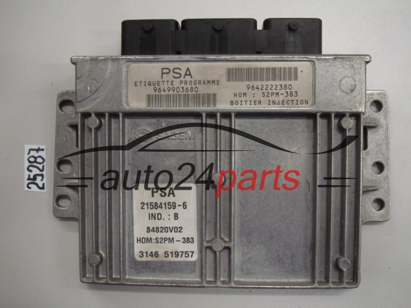 KOMPUTER STEROWNIK SILNIKA CITROEN C3 Sagem 21584159-6, 215841596, 9649903680