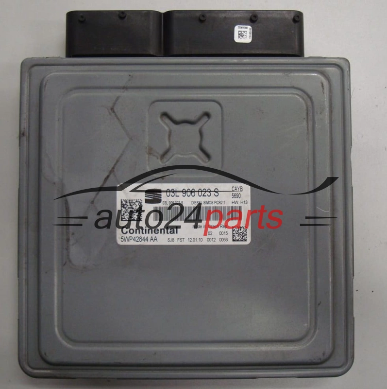 SEAT IBIZA 1.6 TDI 03L906023S, 03L 906 023 S, DIESEL SIMOS PCR2.1 CAYB 5690, CONTINENTAL 5WP42844 AA, 5WP42844AA