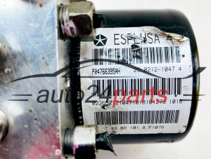 Pompe ABS et calculateur DODGE P04766395AH, 25.0212-1047.4, 25021210474, 25.0928-4195.3, 25092841953