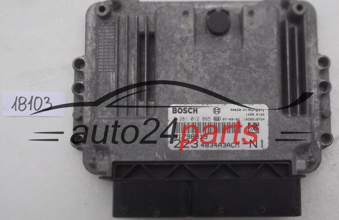 KOMPUTER STEROWNIK SILNIKA FIAT DOBLO 1.9 JTD, BOSCH 0 281 012 865, 0281012865, 51798819