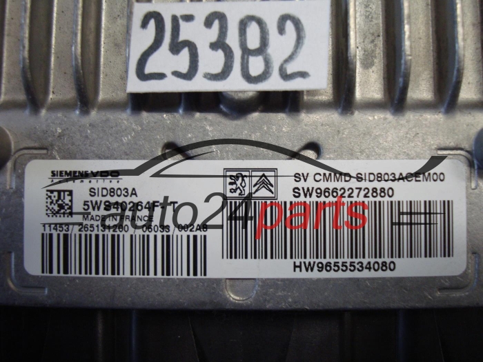 Sterownik silnika Peugeot 407 2.0 HDI 5WS40264FT SW9662272880 – zdjęcie 2