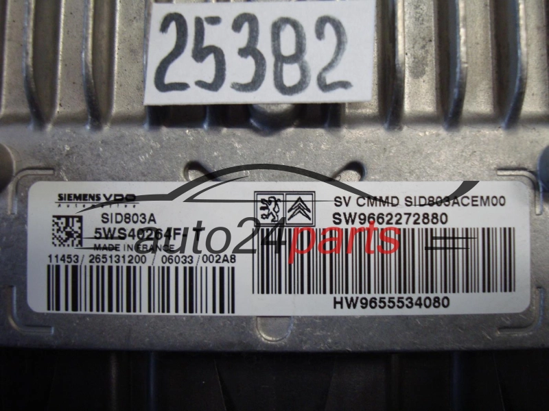 Sterownik silnika Peugeot 407 2.0 HDI 5WS40264FT SW9662272880 – zdjęcie 2