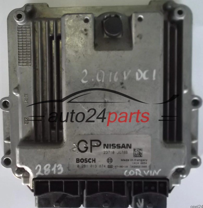  ECU ENGINE CONTROLLER NISSAN X-TRAIL 2.0 DCI BOSCH 0281013874