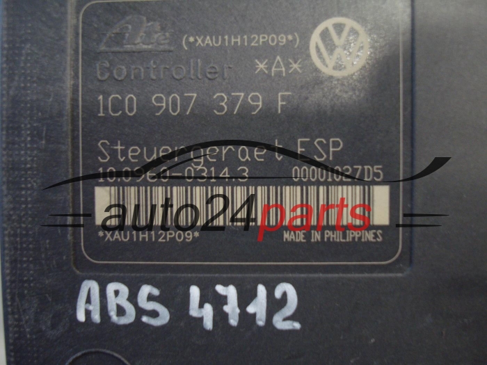 Pompa ABS i sterownik Volkswagen Golf Seat Leon Skoda Octavia 1J0614517F 1C0907379F – zdjęcie 2