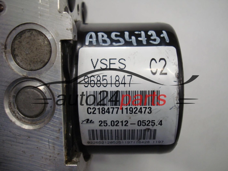 ABS POMPA I STEROWNIK OPEL CHEVROLET 96851847, ATE 25.0212-0525.4, 25021205254, 00.0406-039C.5, 000406039C5, 25.0926-4588.3, 25092645883