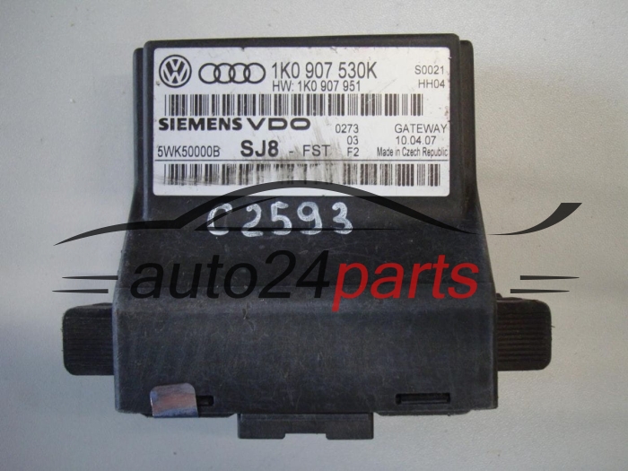 Moduł Gateway Volkswagen Audi 5WK50000B 1K0907530K