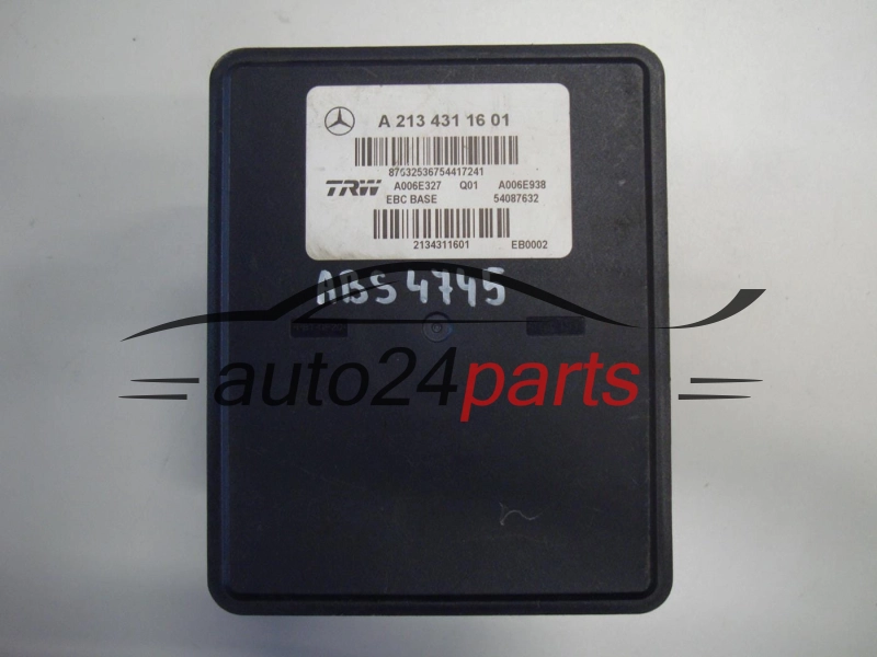 ABS Pumpe und steuergerat  MERCEDES BENZ A 213 431 16 01, A2134311601