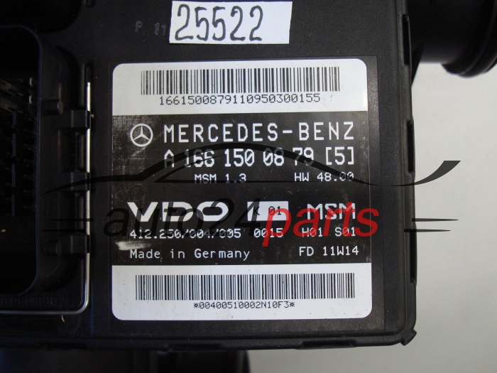 Sterownik silnika Mercedes W168 412250004005 A1661500879(5) – zdjęcie 2