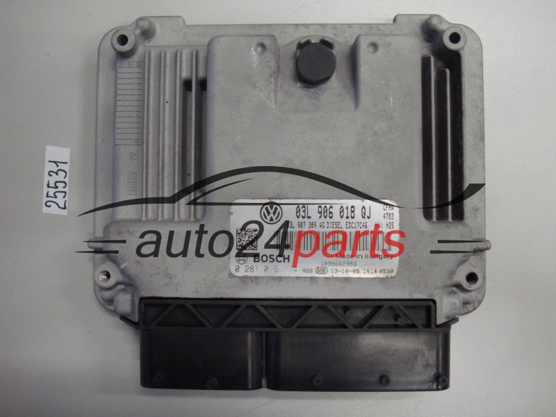 Sterownik silnika Skoda Yeti 2.0 TDI 0281019114 03L906018QJ – zdjęcie 3