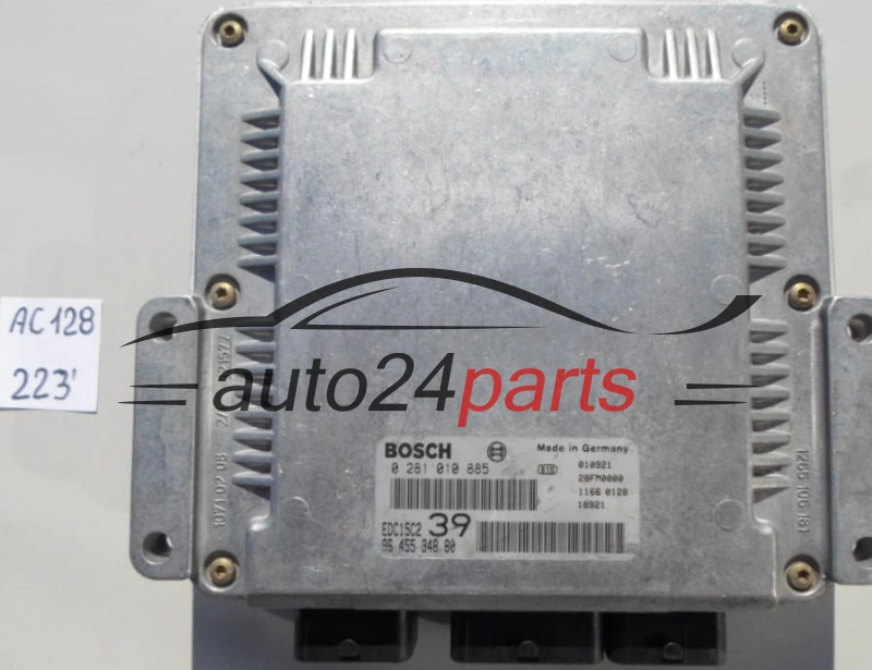 KOMPUTER STEROWNIK SILNIKA CITROEN C5 2.2 HDI BOSCH 0 281 010 885, 96 455 348 80