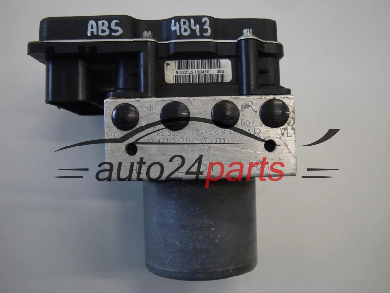Pompe ABS et calculateur AUDI BOSCH 0265235371, 4F0614517AR, 0265950727