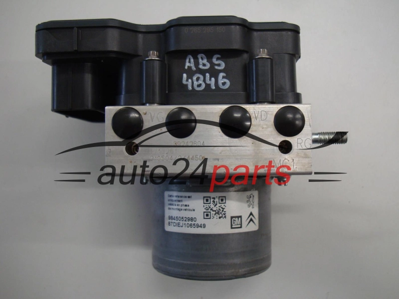 CITROEN 39242804, 0265295150, 9845052980, 0265957058