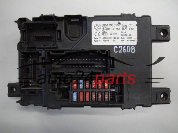 CENTRALKA MODUL STEROWNIK KOMFORTU FIAT GRANDE PUNTO DELPHI 28122166, 00517986150
