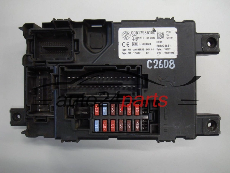 CENTRALKA MODUL STEROWNIK KOMFORTU FIAT GRANDE PUNTO DELPHI 28122166, 00517986150
