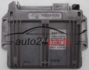 MOTORSTEUERGERÄT ECU STEUERGERÄT RENAULT TWINGO 1.2 Sagem 21652596-4, 216525964, 7700112875, HOM 7700105560