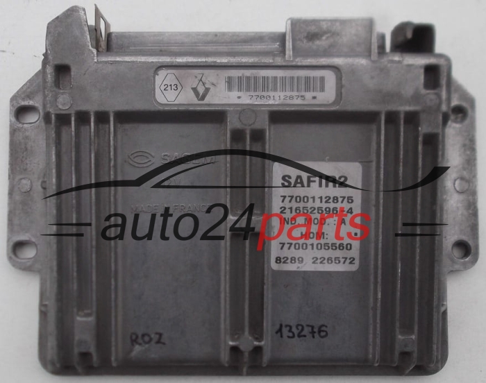 MOTORSTEUERGERÄT ECU STEUERGERÄT RENAULT TWINGO 1.2 Sagem 21652596-4,  7700112875 HOM 7700105560