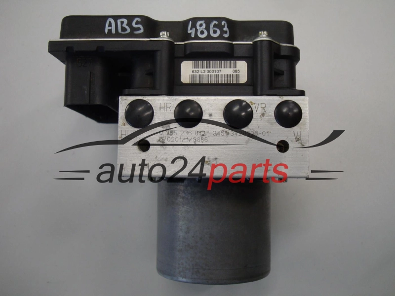 Bomba de abs BMW X3 E83 BOSCH 0 265 236 012, 0265236012, 3451 3420395-01, 3451342039501, 3451 3450562-01, 3451345056201, 0 265 950 489, 0265950489