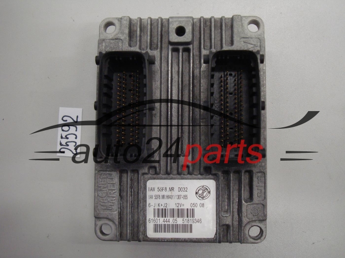 KOMPUTER STEROWNIK SILNIKA FIAT 500 1.2 MAGNETI MARELLI IAW 5SF8.MR, IAW5SF8MR, 51819346, 61601.444.05, 6160144405