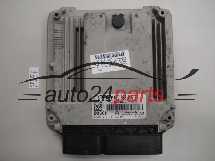 KOMPUTER STEROWNIK SILNIKA AUDI A4 1.9 TDI 03G906016FE, 03G 906 016 FE, BOSCH 0281012127, 0 281 012 127, DIESEL EDC16U31