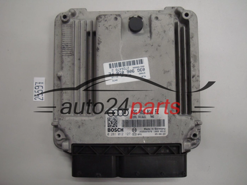 Sterownik silnika Audi A4 1.9 TDI 0281012127 03G906016FE IMMO OFF