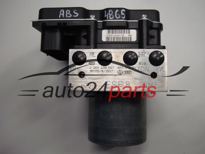 Pompe ABS et calculateur AUDI Q5 8R0614517DN, 0265239567, 8R0907379BF, 0265952301