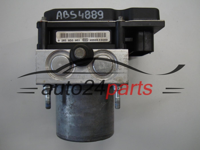 ABS POMPA I STEROWNIK CITROEN BOSCH 0 265 230 291, 0265230291, 9661887180 0265950963