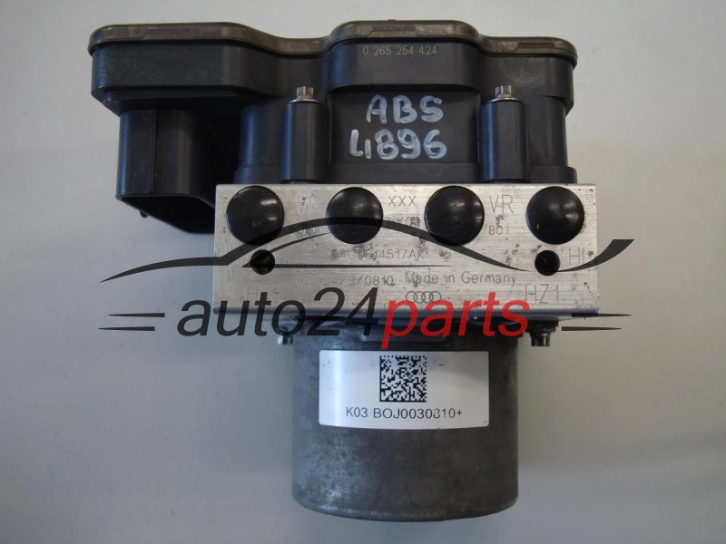 Pompe ABS et calculateur AUDI 4G0614517AK, 0265254424, 4G0907379S, 0265956226