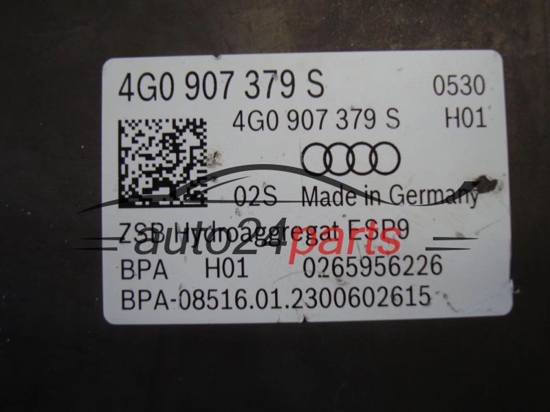 Bomba ABS y centralita AUDI 4G0614517AK, 0265254424, 4G0907379S, 0265956226