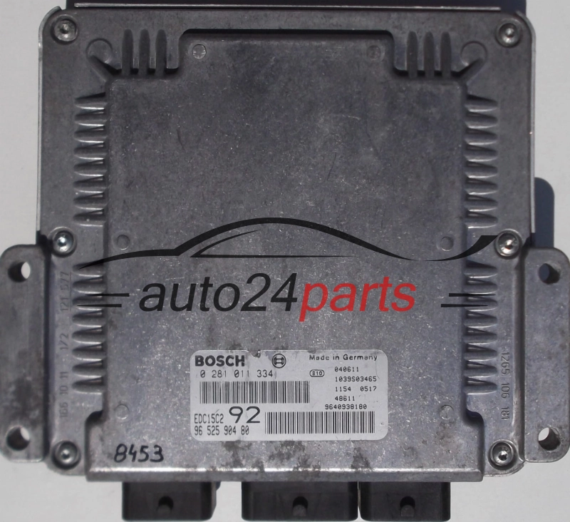 PEUGEOT 807 CITROEN C8 2.0 HDI BOSCH 0281011334, 0 281 011 334, 9652590480, 96 525 904 80, 9640938180, EDC15C2