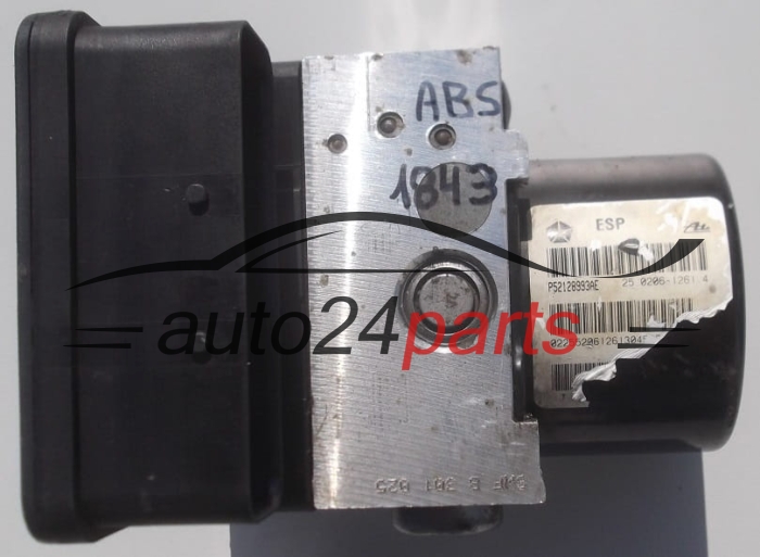 POMPE HYDRAULIQUE ET CALCULATEUR d'ABS JEEP CHEROKEE LIBERTY P52128993AE, ATE 25.0206-1261.4,  25.0926-4373.3
