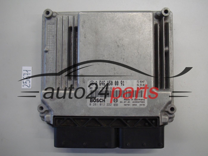 KOMPUTER STEROWNIK SILNIKA MERCEDES W203 C-KLASA 2.2 220 CDI BOSCH 0281012222, 0 281 012 222, A6461500091, A 646 150 00 91