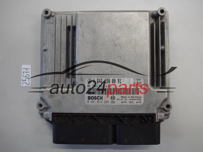 KOMPUTER STEROWNIK SILNIKA MERCEDES W203 C-KLASA 2.2 220 CDI BOSCH 0281012222, 0 281 012 222, A6461500091, A 646 150 00 91