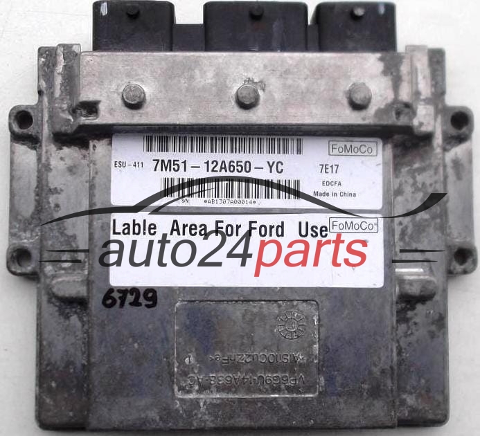 MOTORSTEUERGERÄT ECU STEUERGERÄT FORD FOCUS FoMoCo 7M51-12A650-YC