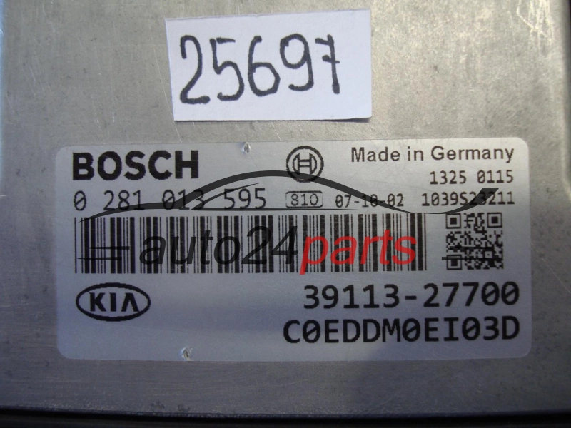 Μονάδα Ελέγχου Κινητήρα HYUNDAI KIA 2.0 CRD BOSCH 0281013595 39103-2A765