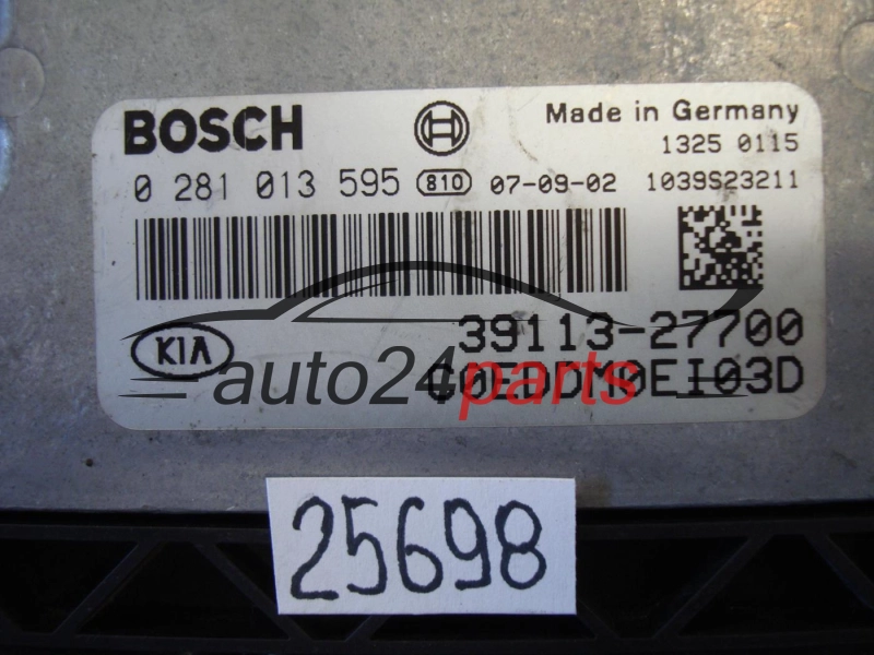 Μονάδα Ελέγχου Κινητήρα HYUNDAI KIA 2.0 CRD BOSCH 0281013595 39103-2A765